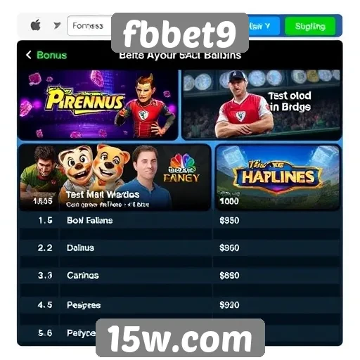 Comparativo de jogos disponíveis na plataforma fbbet9